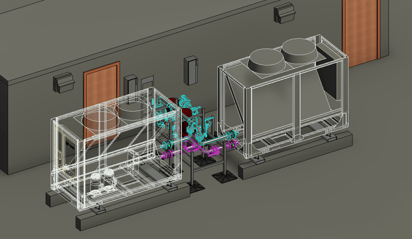 Air Cooled Chiller Install Isometric